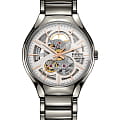 Rado Rado True Automatic Open Heart R27510102 Automatic R27510102 механические мужские часы  серебристый циферблат, браслет высокотехнологичная плазменная керамика — вид спереди