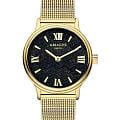 Amalys Amalys Watson AMW-200  AMW-200 кварцевые женские часы  черный циферблат, браслет нержавеющая сталь с pvd-покрытием — вид спереди