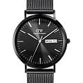 Daniel Wellington Daniel Wellington Classic Day Display Onyx Black DW00100831  DW00100831 кварцевые мужские часы  черный циферблат, браслет нержавеющая сталь с pvd-покрытием — вид спереди