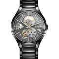Rado Rado True Automatic Open Heart R27100112 Automatic R27100112 механические мужские часы  антрацитовый циферблат, браслет высокотехнологичная керамика — вид спереди