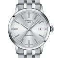 Tissot Tissot Classic Dream Swissmatic T129.407.11.031.00 Classic Dream T1294071103100 механические мужские часы  серебристый циферблат, браслет нержавеющая сталь — вид спереди