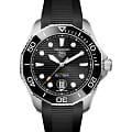 TAG Heuer TAG Heuer Aquaracer Professional 300 WBP201A.FT6197  WBP201A.FT6197 механические мужские часы  черный циферблат, браслет каучук — вид спереди