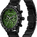Emporio Armani Emporio Armani Mario AR11472 кварцевые мужские часы часы, крупный план зеленый циферблат