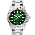 TAG Heuer TAG Heuer Aquaracer Professional 200 WBP2115.BA0627  WBP2115.BA0627 механические мужские часы  зеленый циферблат, браслет нержавеющая сталь — вид спереди