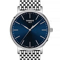 Tissot Tissot Everytime Gent T143.410.11.041.00 Everytime T1434101104100 кварцевые мужские часы  синий циферблат, браслет нержавеющая сталь — вид спереди