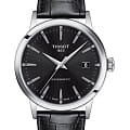 Tissot Tissot Classic Dream Swissmatic T129.407.16.051.00 Classic Dream T1294071605100 автокварц (кинетик) мужские часы  черный циферблат, браслет кожаный — вид спереди