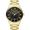 Amalys Amalys Olympe AMW-160  AMW-160 кварцевые женские часы  черный циферблат, браслет нержавеющая сталь с pvd-покрытием — вид спереди