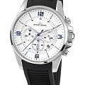 Jacques Lemans Jacques Lemans 1-1799B  1-1799B кварцевые мужские часы  серебристый циферблат, браслет  — вид спереди
