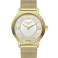 Amalys Amalys Watson AMW-168  AMW-168 кварцевые женские часы  белый циферблат, браслет нержавеющая сталь с pvd-покрытием — вид спереди