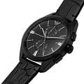 Emporio Armani Emporio Armani Claudio AR11483  итальянские мужские часы на браслете кожаный боковой вид