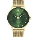 Amalys Amalys Baker AMW-177  AMW-177 кварцевые женские часы  зеленый циферблат, браслет нержавеющая сталь с pvd-покрытием — вид спереди