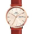 Daniel Wellington Daniel Wellington Classic Day Display St Mawes Rose Gold Champagne DW00100829  DW00100829 кварцевые мужские часы  шампань циферблат, браслет кожаный — вид спереди