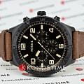 Fossil Fossil Brox BQ2802 мужские часы коричневый циферблат на запястье