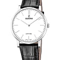 Festina Festina Classics F20012/1  F20012/1 кварцевые мужские часы  белый циферблат, браслет кожаный — вид спереди