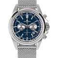Jacques Lemans Jacques Lemans Liverpool 1-1117VS  1-1117VS кварцевые мужские часы  синий циферблат, браслет нержавеющая сталь — вид спереди