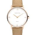 Amalys Amalys Kelly AMW-186  AMW-186 кварцевые женские часы  белый циферблат, браслет кожаный — вид спереди