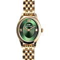 Daniel Wellington Daniel Wellington Ophelia Mini Emerald Gold DW00100804  DW00100804 кварцевые женские часы  зеленый циферблат, браслет нержавеющая сталь с pvd-покрытием — вид спереди
