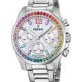 Festina Festina Boyfriend F20606/2  F20606/2 кварцевые женские часы  перламутровый циферблат, браслет нержавеющая сталь — вид спереди